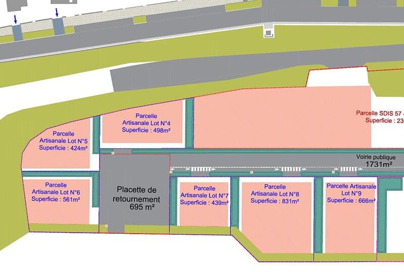 Appel à projets - vente de 6 parcelles sur la ZAE de Novéant-sur-Moselle